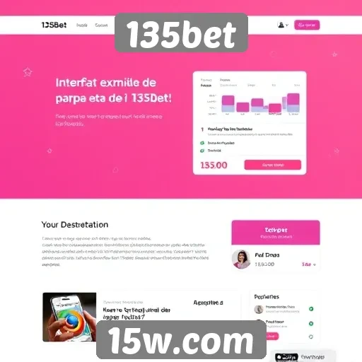 Análise da interface do usuário do site 135bet